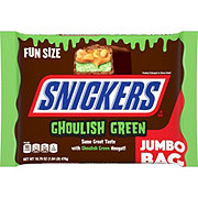 Snickers Ghoulish Green Fun Size Halloween Candy - Jumbo Bag