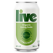 LIVE Soda Organic Probiotic Citrus Rush