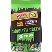 Snickers & Twix Ghoulish Green Chocolate Fun Size Halloween Candy