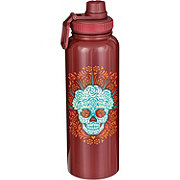 Destination Holiday Dia de los Muertos Sugar Skull Water Bottle - Maroon