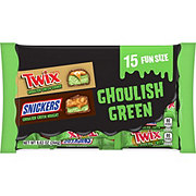 Snickers & Twix Assorted Ghoulish Green Fun Size Halloween Candy