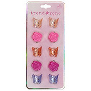 Trend Zone Flower & Butterfly Mini Claw Hair Clips