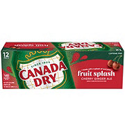 Canada Dry Fruit Splash Cherry Ginger Ale 12 pk Cans