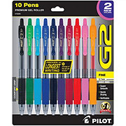 Pilot G2 0.7mm Retractable Gel Pens - Assorted Ink