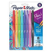Paper Mate Flair Dual Felt Tip Pens - Assorted Ink