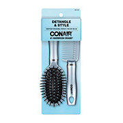Conair Detangle & Style Brush and Comb Set