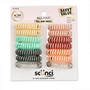 Scunci All Day Hold Hair Spirals - Matte Colors