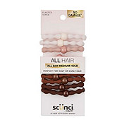 Scunci All Day Strong Hold Bead Hair Ties - Neutral