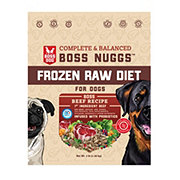 Boss Dog Raw Frozen Boss Nuggs Beef Recipe Dog Food
