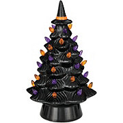 Destination Holiday Halloween Ceramic Witch Hat Light Up Tree