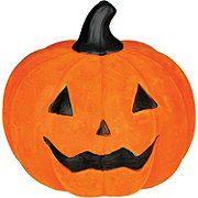 Destination Holiday Halloween Flocked Jack-O-Lantern