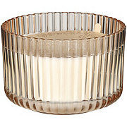 Destination Holiday Fall Ribbed Glass Candle - Campfire Marshmallow