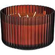 Destination Holiday Fall Ribbed Glass Candle - Pumpkin & Ginger