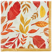 Destination Holiday Leafy Autumn Lunch Paper Napkin