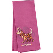 Destination Holiday Dia de los Muertos El Perro Kitchen Towel - Purple