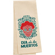 Destination Holiday Dia de los Muertos Sugar Skull Kitchen Towel