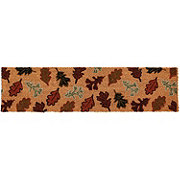 Destination Holiday Fall All Over Toss Leaves Coir Doormat