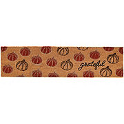 Destination Holiday Thanksgiving Grateful Pumpkins Coir Doormat