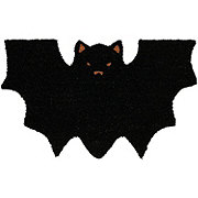 Destination Holiday Halloween Bat Coir Doormat - Black