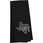 Destination Holiday Halloween Texas Spider Web Kitchen Towel - Black