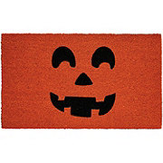 Destination Holiday Halloween Jack-O-Lantern Coir Doormat - Orange