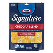 Kraft Signature Restaurant Style Melt Cheddar Shredded Cheese Blend, Thick Cut