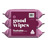 Goodwipes Flushable Wipes, 3 pk - Rosewater
