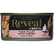 Reveal In Broth Tuna Fillet with Shrimp Wet Cat Food