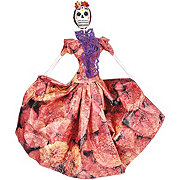 El Fandango Trading Dia de los Muertos Paper Mache Catrina Dancer