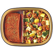 Meal Simple by H-E-B Low Carb Lifestyle Chile-Spiced Salmon & Chorizo-Topped Squash