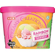 H-E-B Creamy Creations Rainbow Sherbet