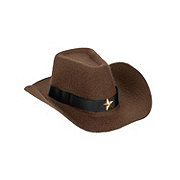 Simply Dog Brown Sheriffs Cowboy Hat