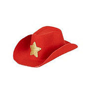 Simply Dog Red Sparkle Star Cowboy Hat