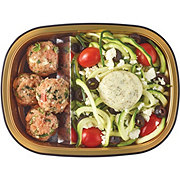 Meal Simple by H-E-B Low Carb Lifestyle Greek-Style Salmon Meatballs & Lemon Dill Zucchini