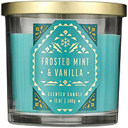 Destination Holiday Frosted Mint & Vanilla Scented Christmas Candle