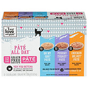 I and Love and You Grain Free Pate All Day Wet Cat Food Variety Pack