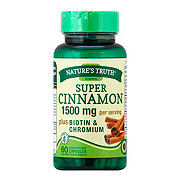 Nature's Truth Super Cinnamon 1500 mg Quick Release Capsules