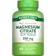 Nature's Truth Magnesium Citrate 250mg Quick-Release Softgels