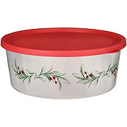 Destination Holiday Christmas Plastic Food Storage Container - Holly