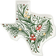 Destination Holiday Holly Texas Plate