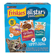 Friskies Wet Cat Treats Variety Pack, All Star Faves