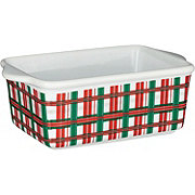 Destination Holiday Mini Ceramic Christmas Loaf Pan - Plaid