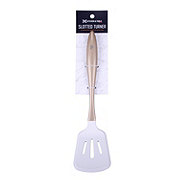 Kitchen & Table by H-E-B Stainless Steel & Silicone Slotted Turner - Gold