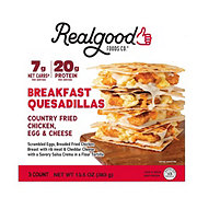 Realgood Foods Co. Chicken, Egg & Cheese Breakfast Quesadillas