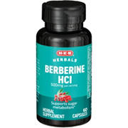 H-E-B Herbals Berberine HCL Capsules - 500 mg