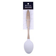 Kitchen & Table by H-E-B Stainless Steel & Silicone Solid Spoon - Gold