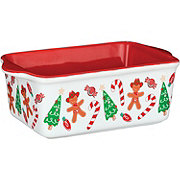 Destination Holiday Mini Ceramic Christmas Loaf Pan - Cowboy Gingerbread