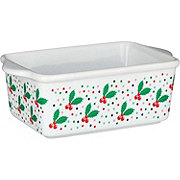 Destination Holiday Mini Ceramic Christmas Loaf Pan - Holly