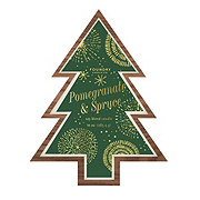 Foundry Candle Co. Pomegranate & Spruce Scented Christmas Tree Candle