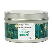 Signature Soy Holiday Spruce Scented Christmas Tin Candle